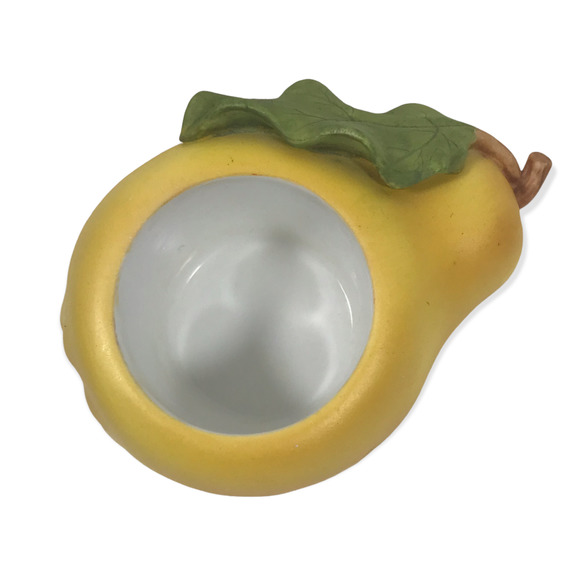 PartyLite Pear Tealight Votive Holder 4” x 3” x 2” Porcelain Fruit Vintage